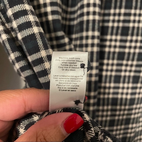 Jachs Flannel Button Shirt‎ Men’s Large Thick Heavy Long Sleeve Plaid Green​ - Picture 10 of 10